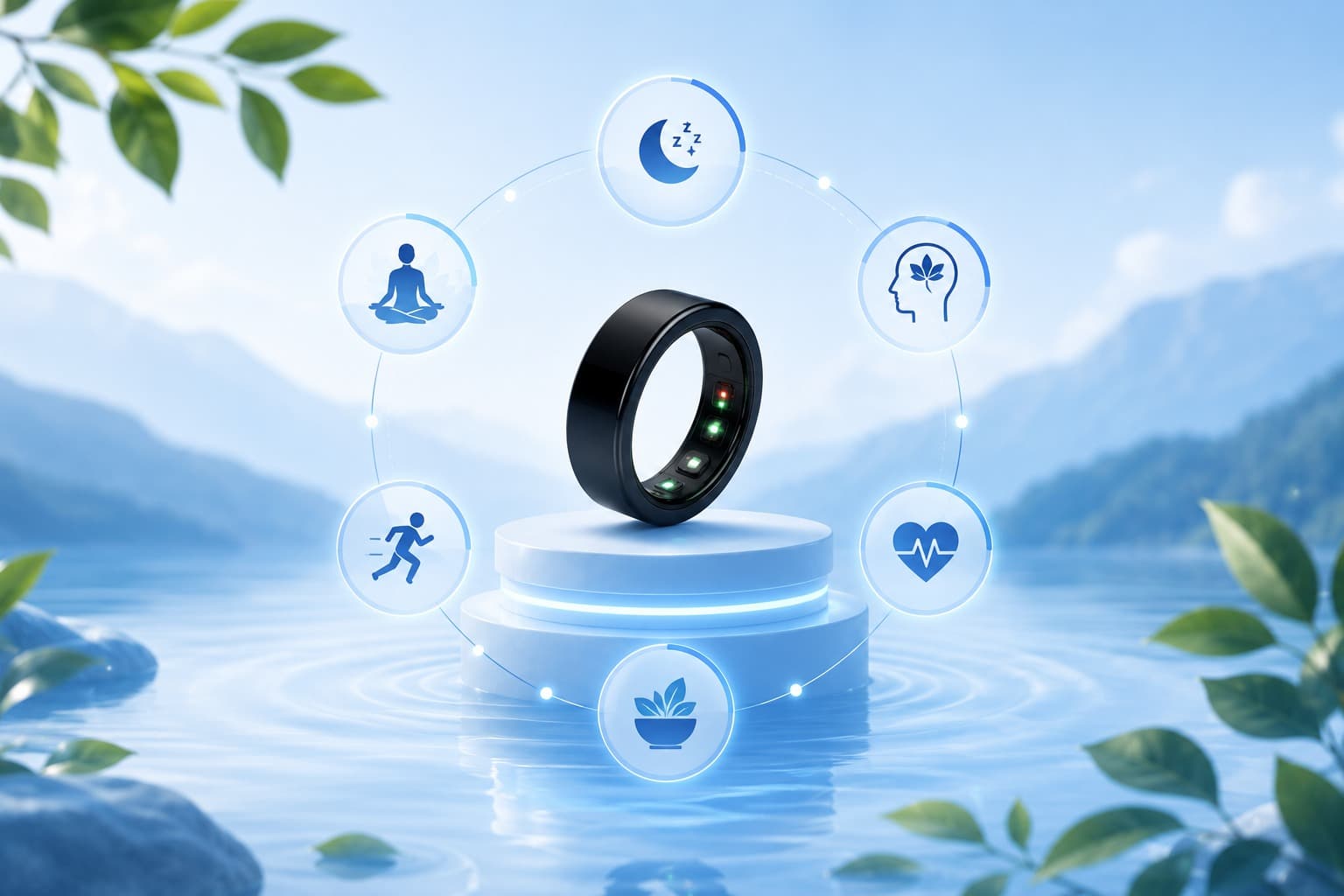Lush green wellness landscape representing a connected health ecosystem